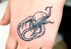 Baby venom tattoo idea