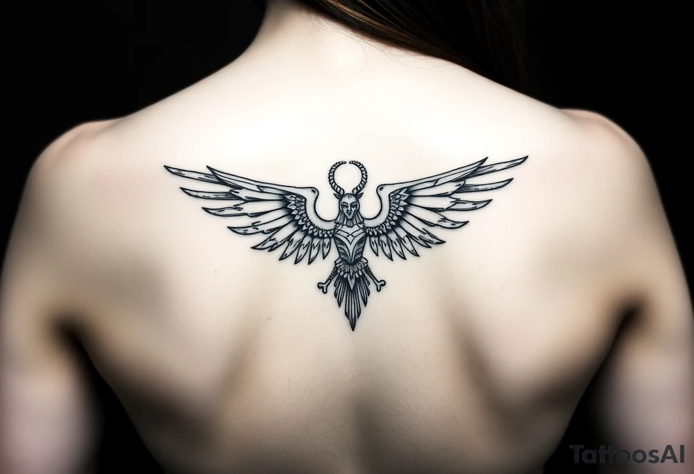 Anunnaki warrior symbols tattoo idea