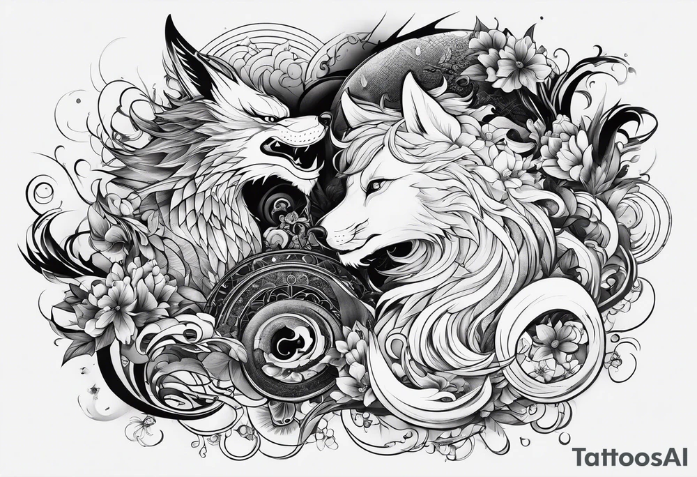 the word ganbatte from japan tattoo idea