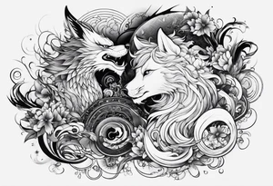the word ganbatte from japan tattoo idea