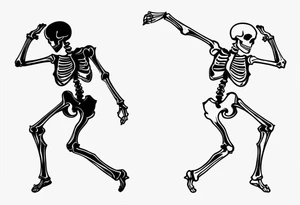 Skeleton Dancing tattoo idea