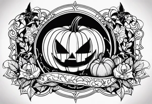 Halloween decor tattoo idea