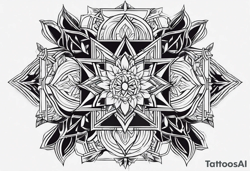 Combination of a and d tattoo idea