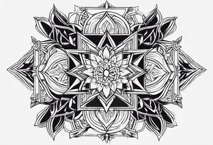 Combination of a and d tattoo idea