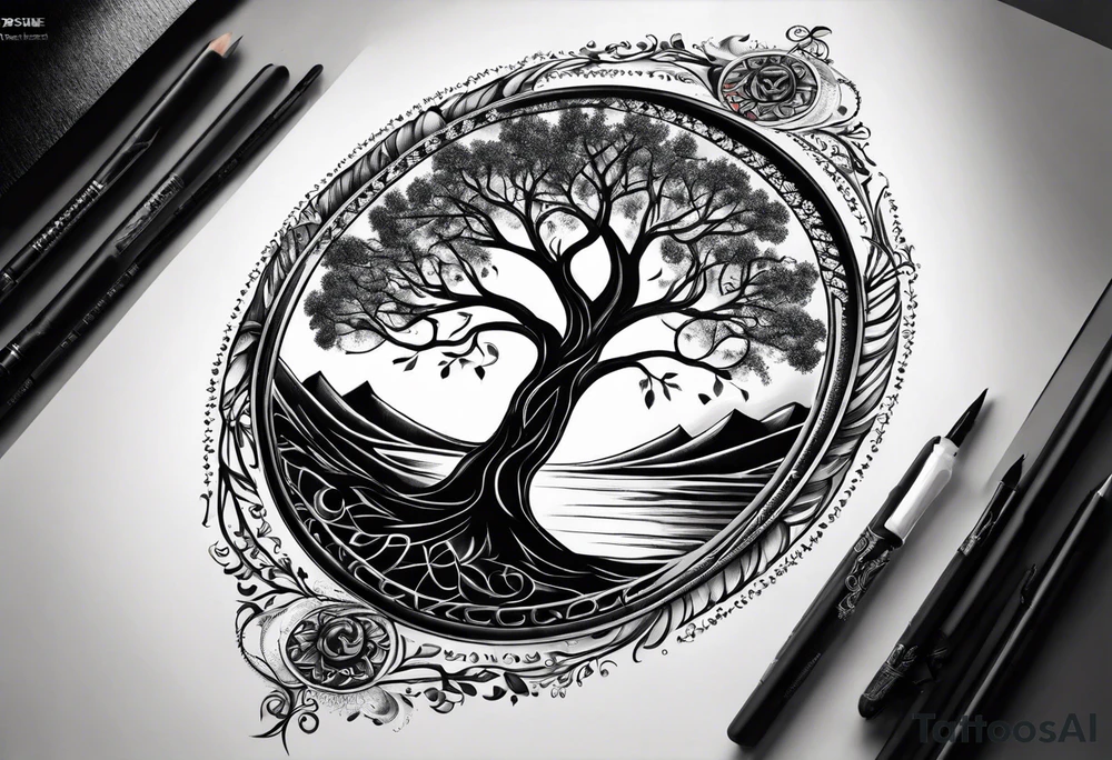tree of life tattoo idea