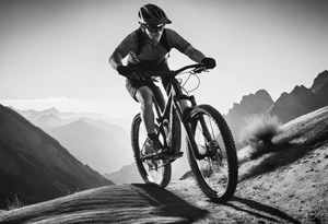 mountain bike tattoo idea