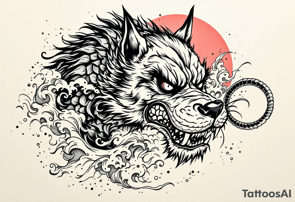 Japanese fu dog tattoo idea