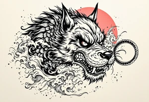 Japanese fu dog tattoo idea