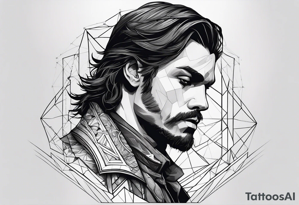 corvo rascunho pousando com as assas dobradas tattoo idea