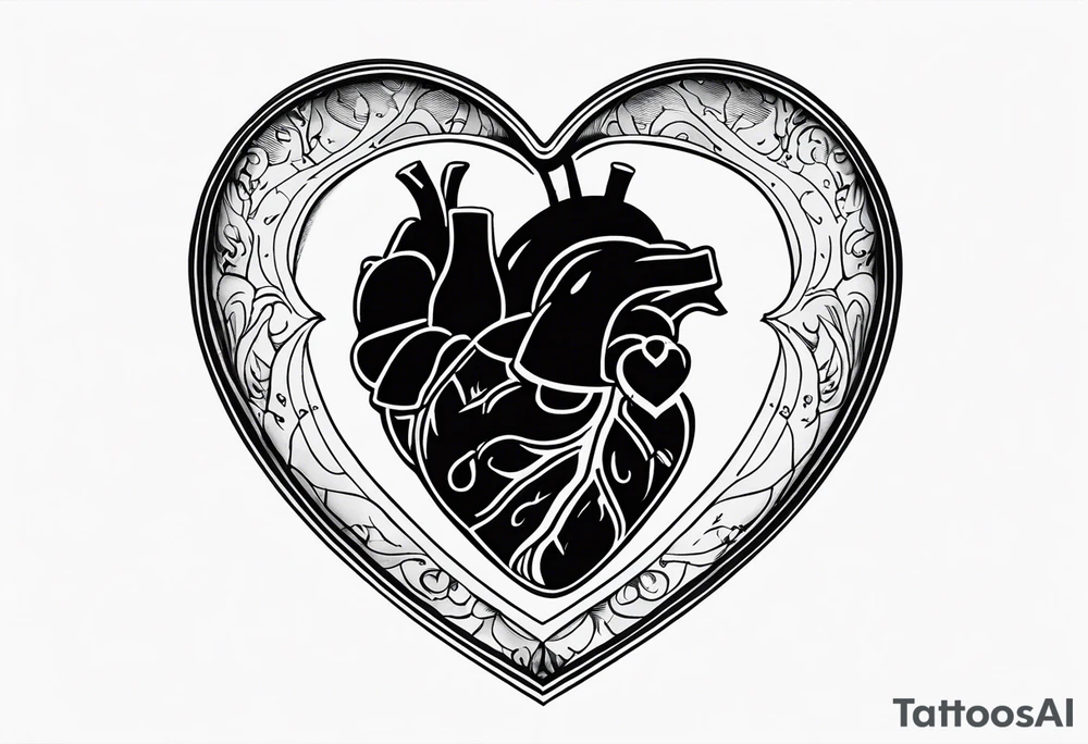 necklace heart locket with two human shadows tattoo idea necklace heart locket with two human shadows tattoo idea