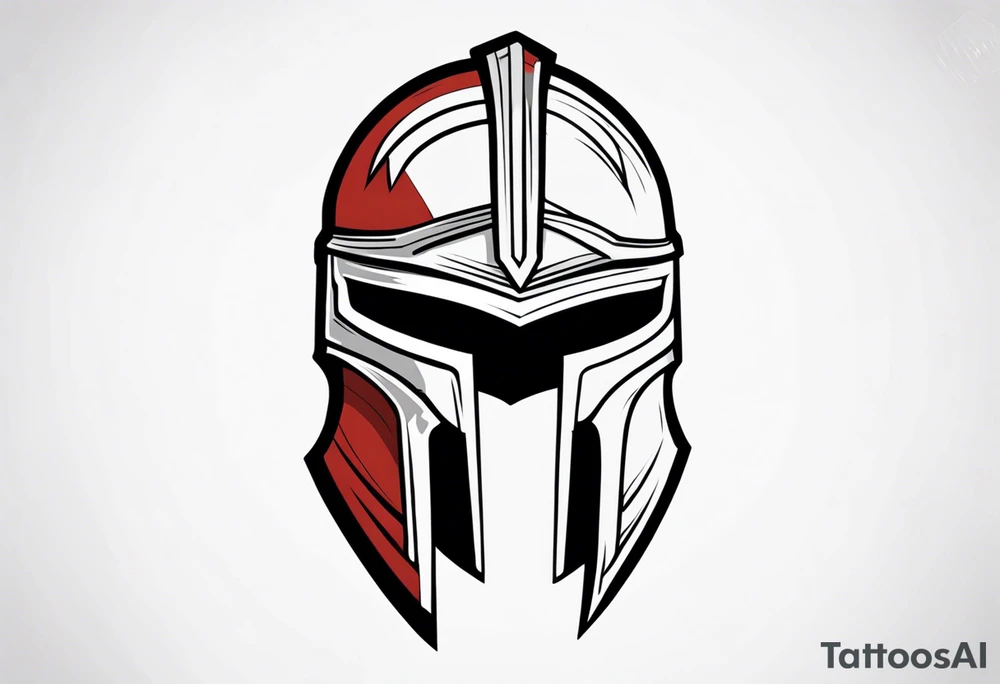 Spartan helmet tattoo idea