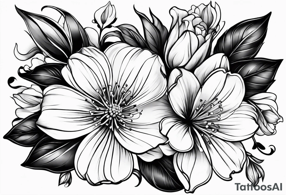 Flowers tattoo idea