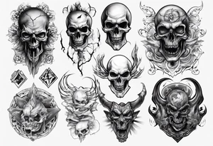 evil realism tattoo idea