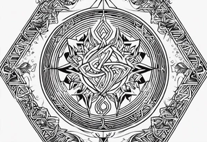 Slavic runes tattoo idea