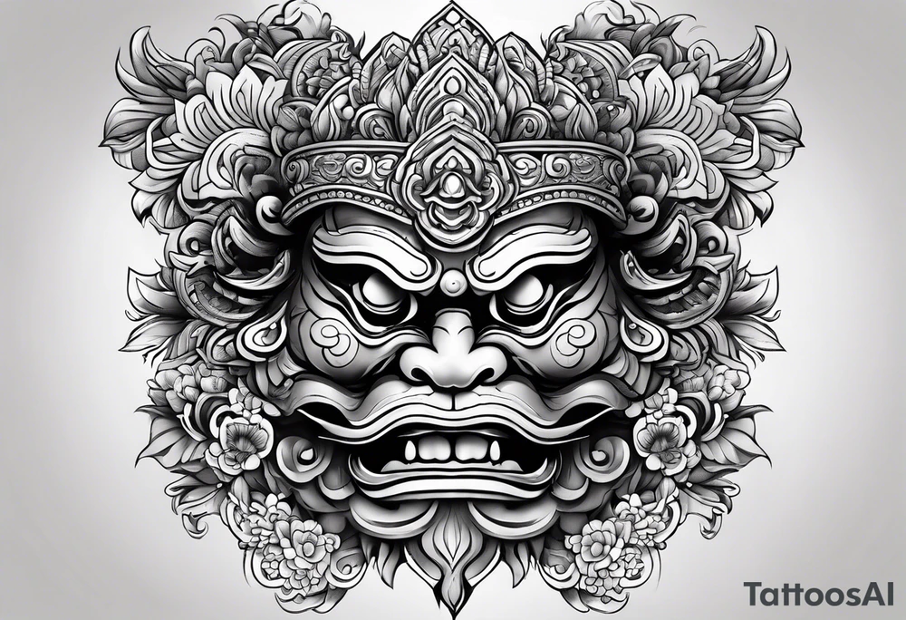 Balanise Barong tattoo idea
