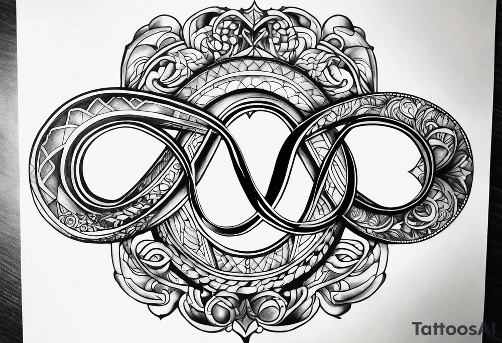 The words Even If and infinity symbol tattoo idea