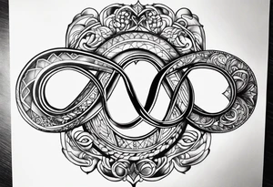 The words Even If and infinity symbol tattoo idea