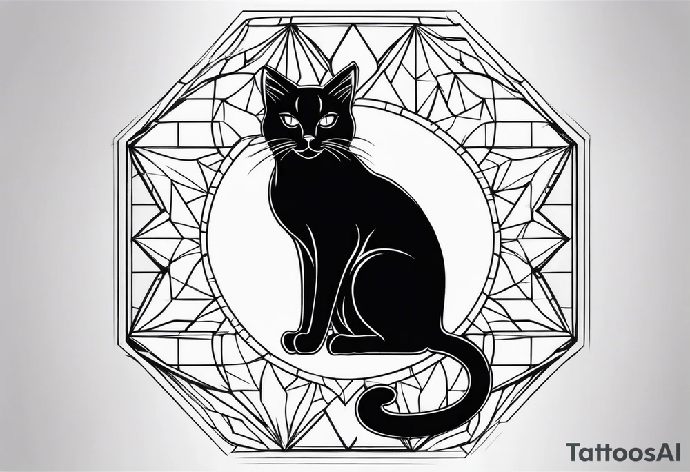 Black Cat tattoo idea