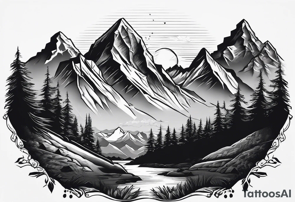 Mount Everest and representing doing hard things tattoo idea