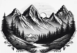 Mount Everest and representing doing hard things tattoo idea