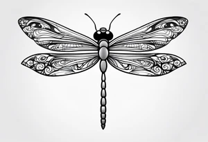 dragonfly simplistic tattoo idea