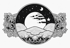 Naruto moon tattoo idea