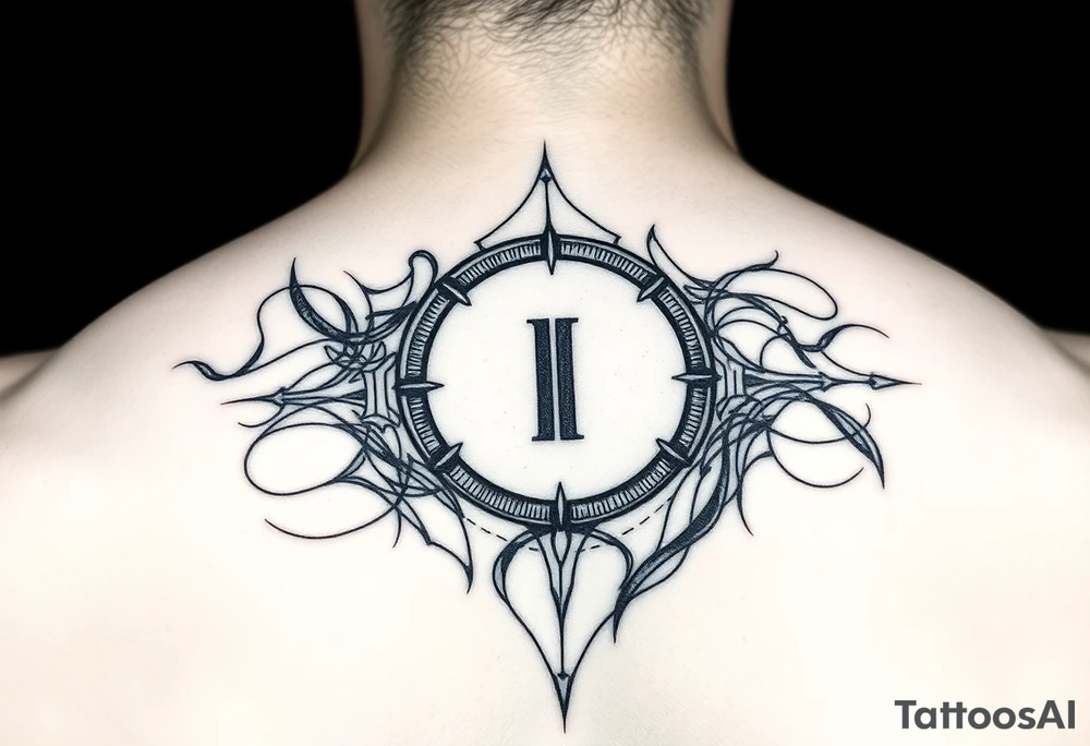 Line tattoo of play, pause, stop rewind, with mental and spiritual awareness. tattoo idea