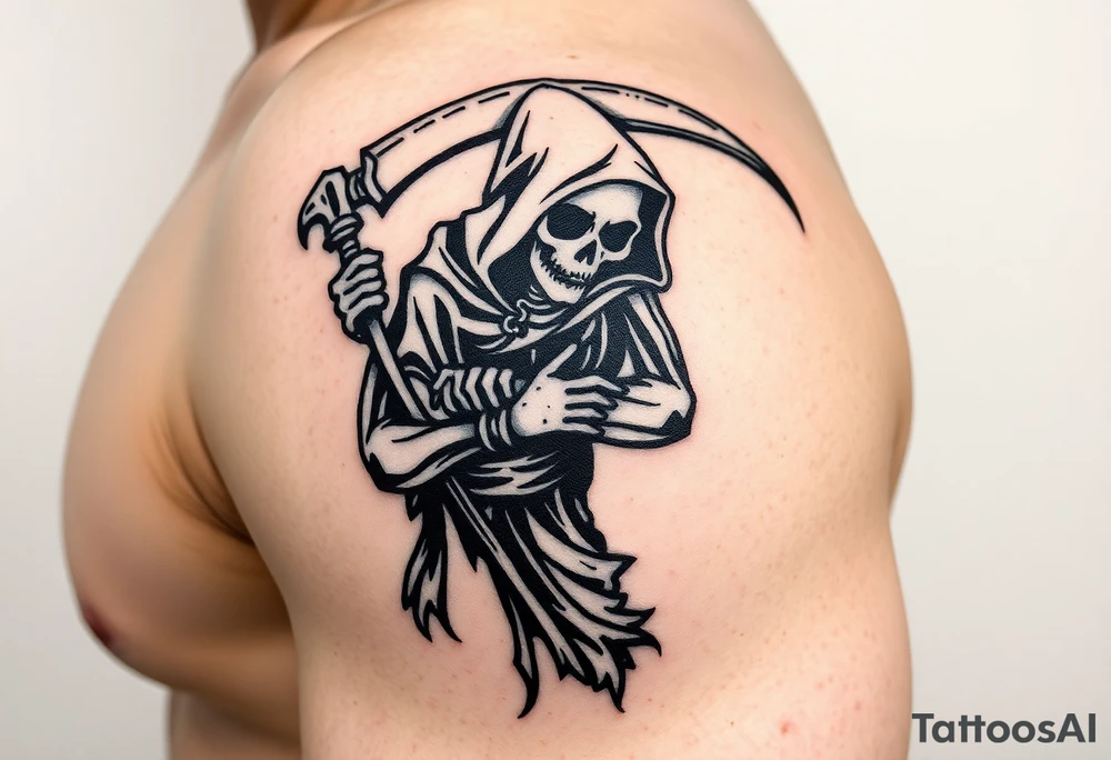 grim reaper tattoo idea