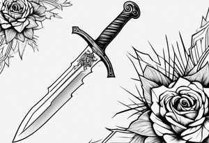 A shattered sword tattoo idea