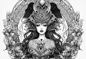 Long sleeve. Lovecraftian creature, protecting a heart. tattoo idea