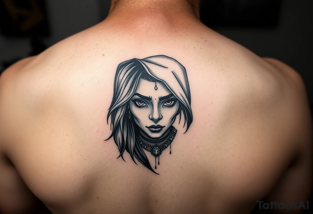 Gangsta sadgirl tattoo idea