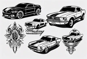 ford mustang tattoo idea
