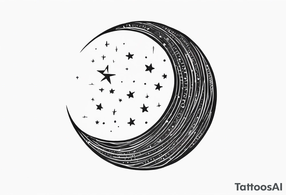 a moon with words that say dancing in the moonlight tattoo idea a moon with words that say dancing in the moonlight tattoo idea