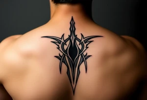 erect penis line drawing tattoo idea