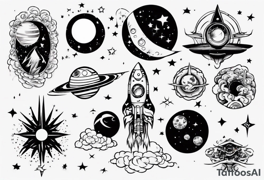 Space tattoo idea
