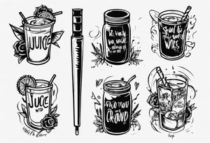 Juice wrld lyrics tattoo idea