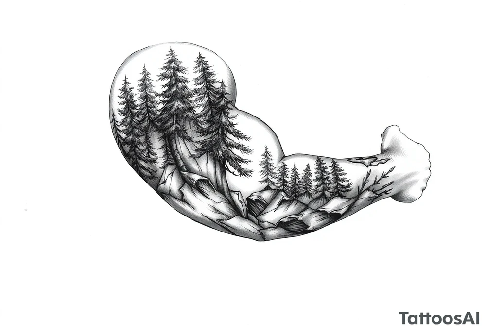 Forest tattoo idea