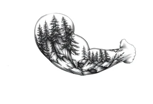 Forest tattoo idea
