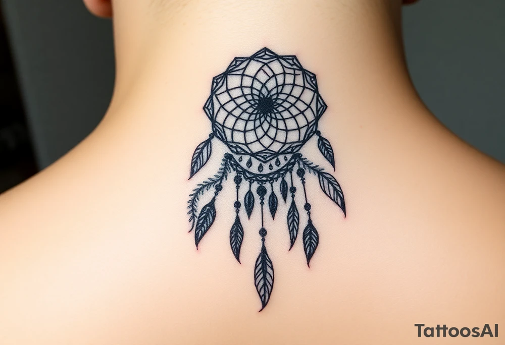 Name Nia with dreamcatcher tattoo idea