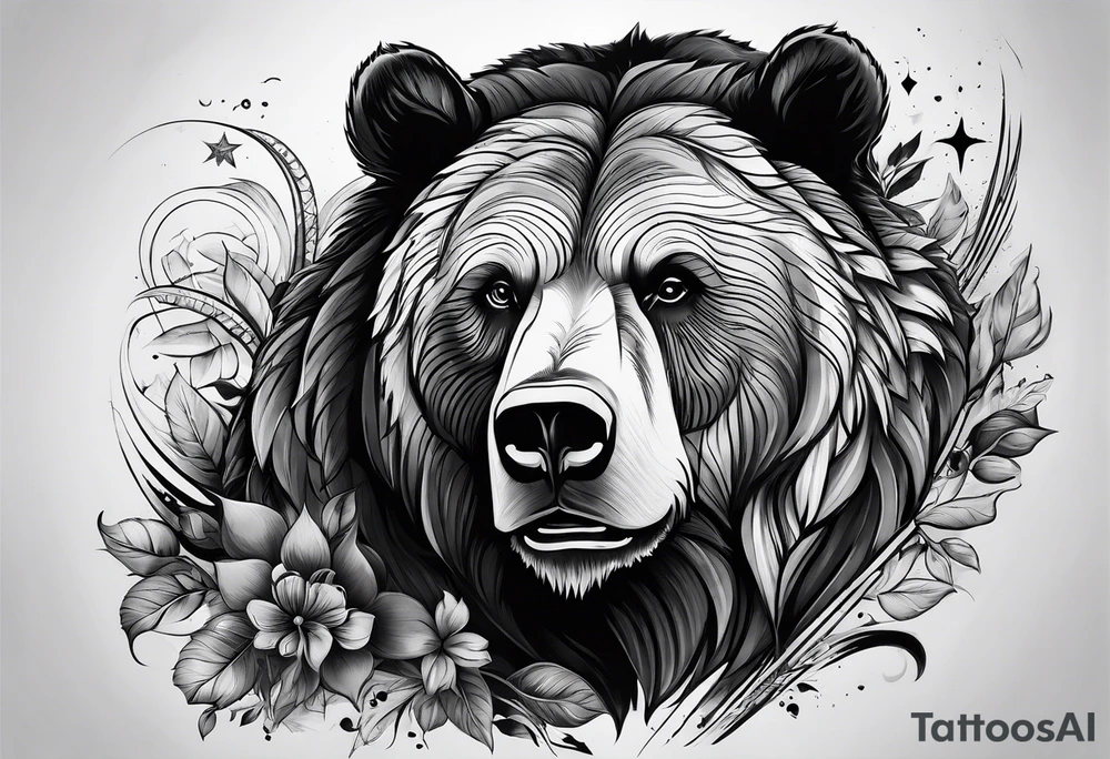 Touro
Urso 
Mercados financeiros tattoo idea