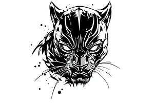 Black panther marvel tattoo idea