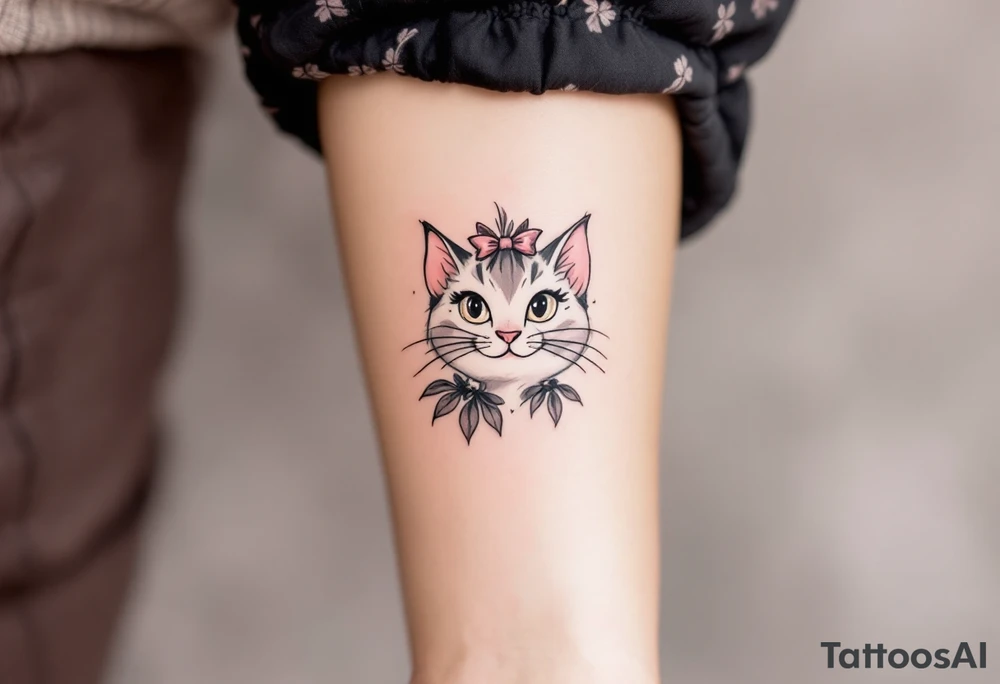 Let the pink-bowed kitty from The Aristocats, Marie, bring dainty charm to your tattoo. tattoo idea
