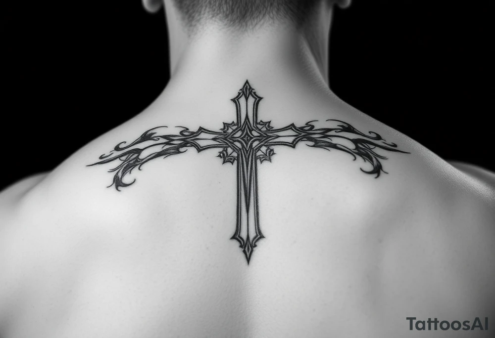 a cross tattoo idea