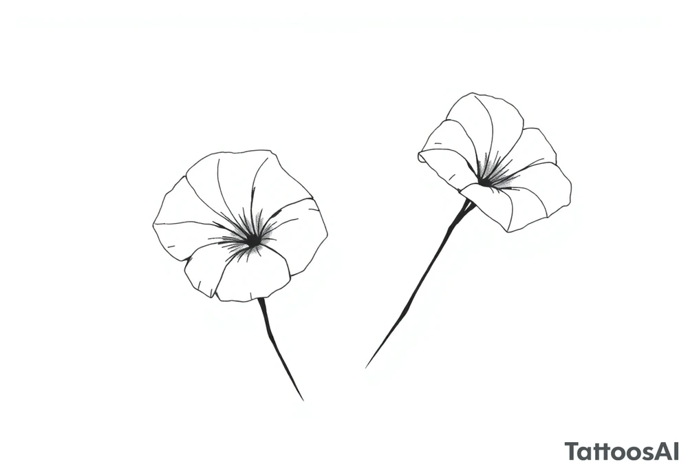 Morning glories tattoo idea