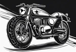 Furiosa motorcycle tattoo idea