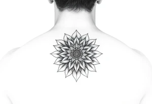 Dahlia mandala tattoo idea