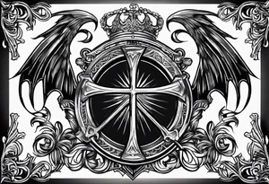 The symbol of Matthias a open Bible and a battle Axe tattoo idea