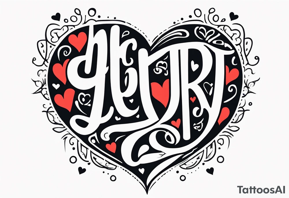 HEART tattoo idea