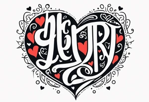 HEART tattoo idea