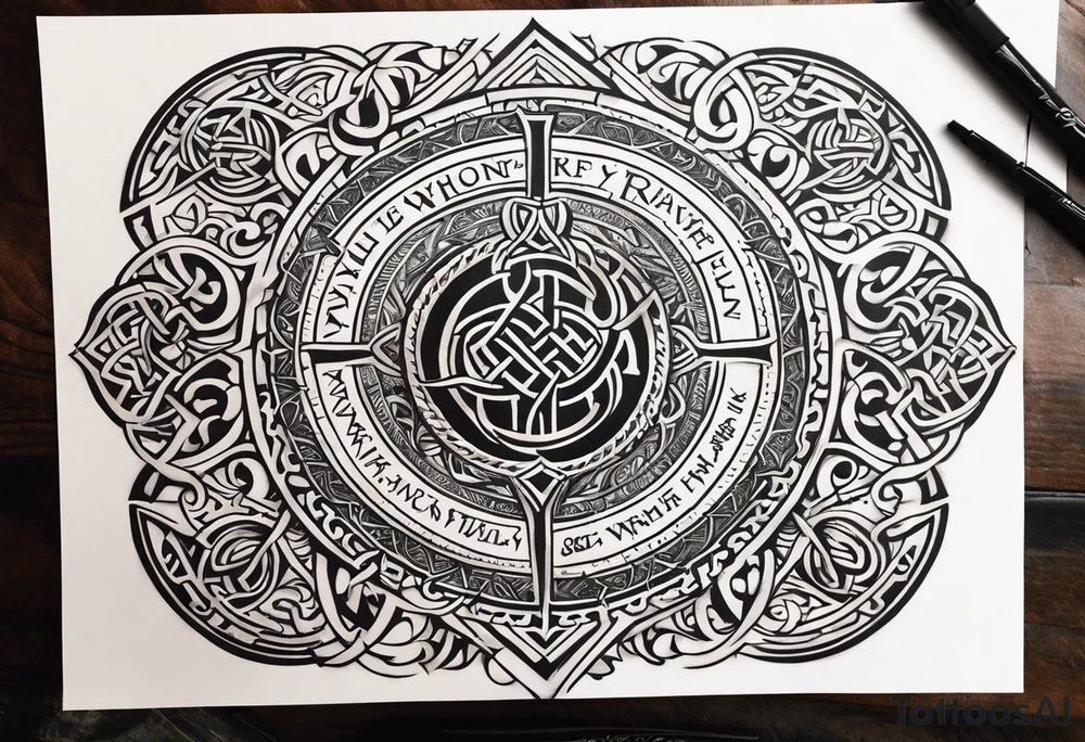 Viking prayer tattoo idea